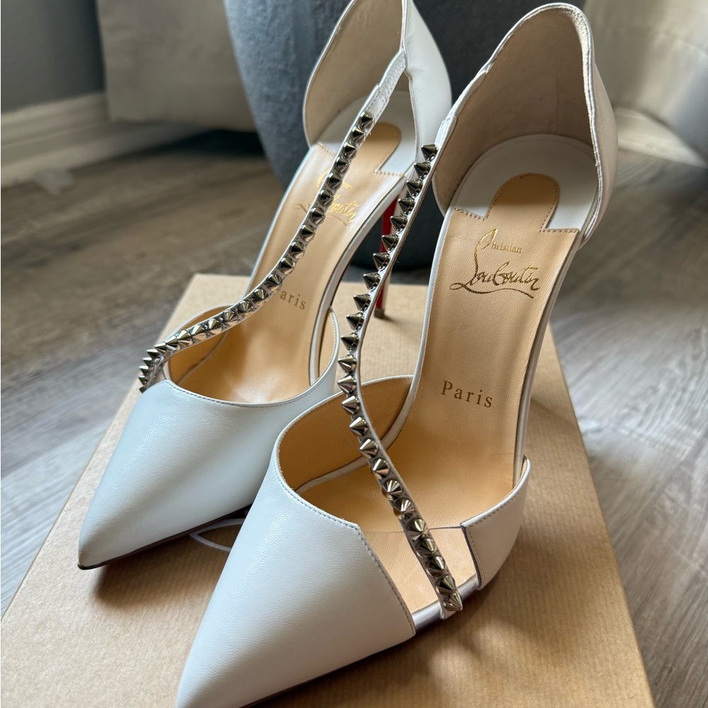 Christian Louboutin spike cross 100 KID/PVC